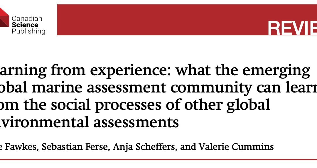 Lessons and key principles on emerging global marine assessment