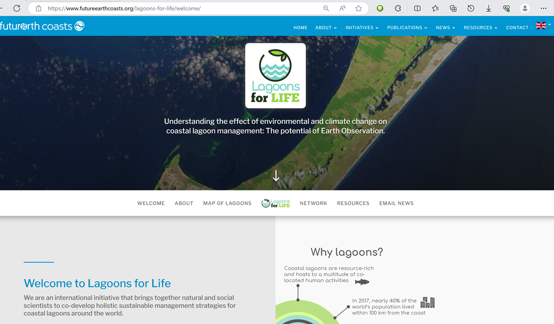 Future Earth Coasts Lagoons for Life Working Group Successfully Migrates Website to the official FEC website
