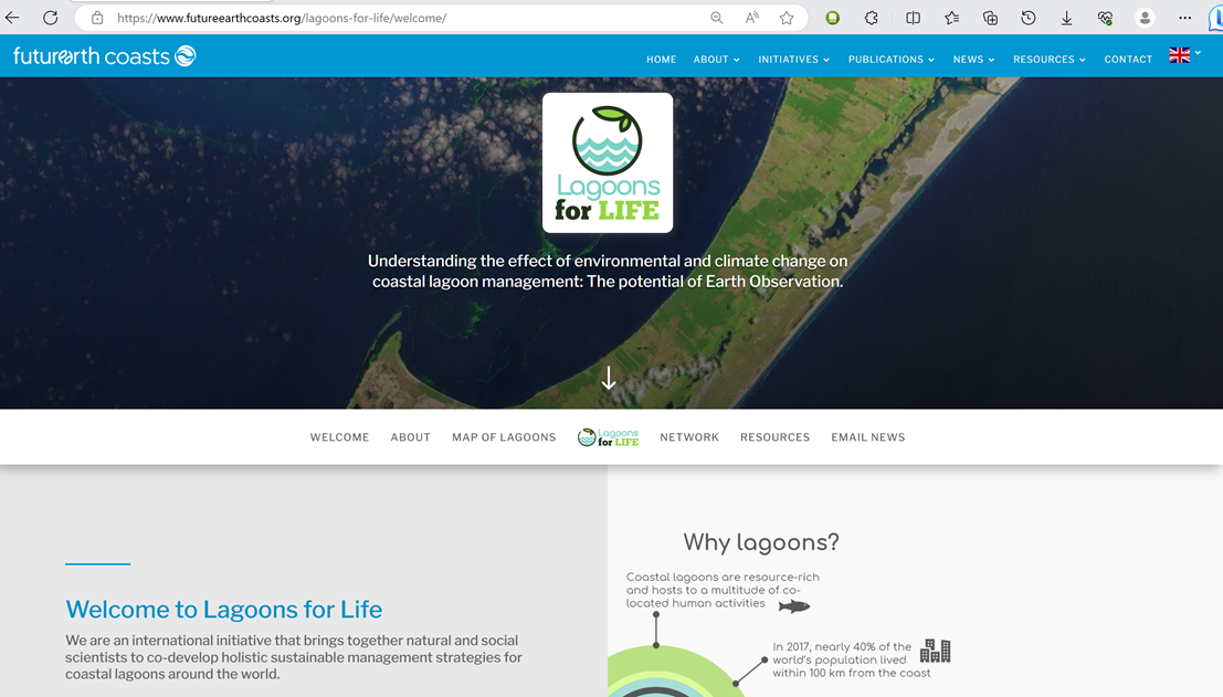Future Earth Coasts Lagoons for Life Working Group Successfully Migrates Website to the official FEC website